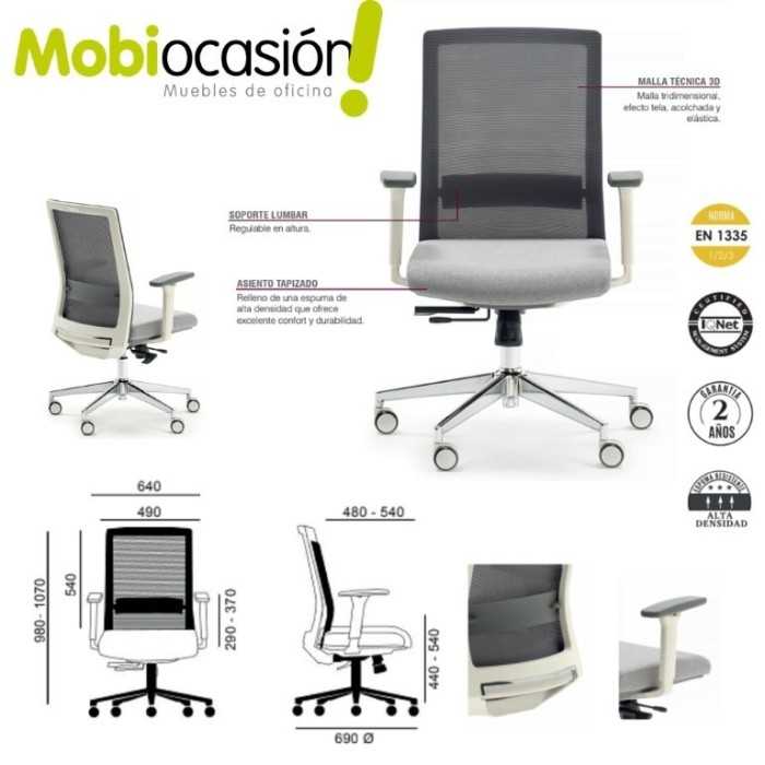 Silla ergonómica modelo Niza de Euromof