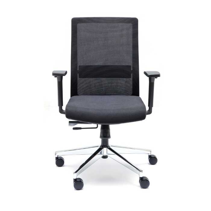 Silla ergonómica modelo Niza Negra de Euromof