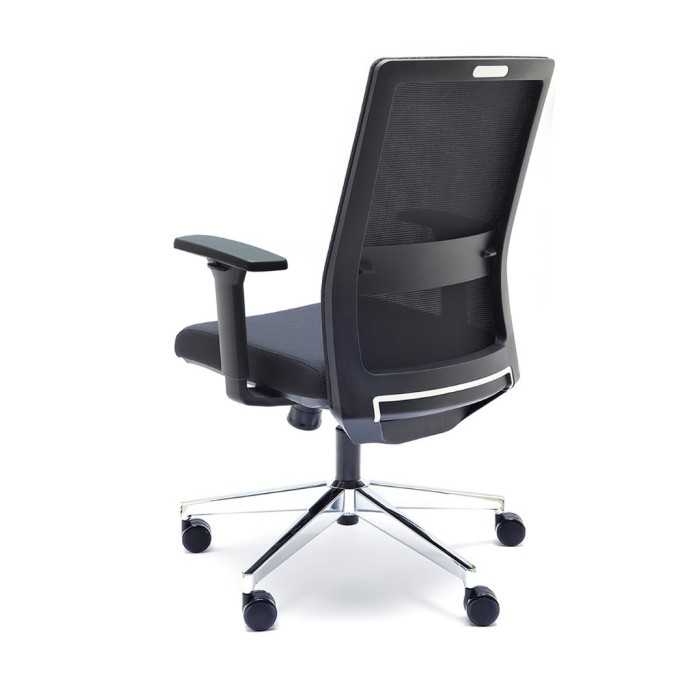 Silla ergonómica modelo Niza Negra de Euromof