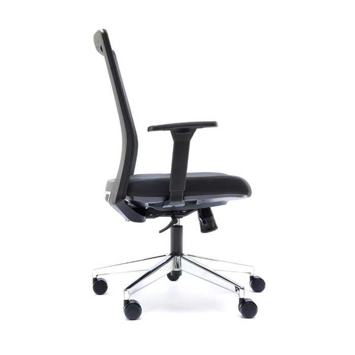 Silla ergonómica modelo Niza Negra de Euromof