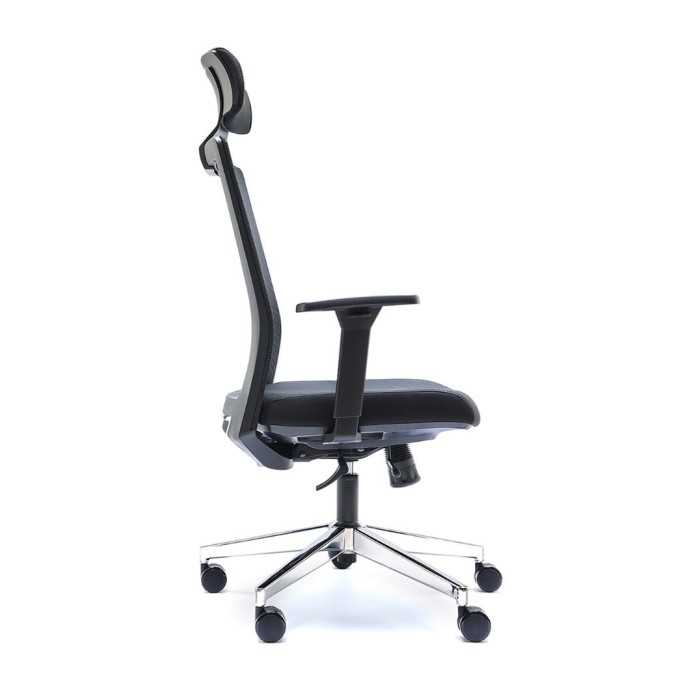 Silla ergonómica modelo Niza Negra Cabezal de Euromof