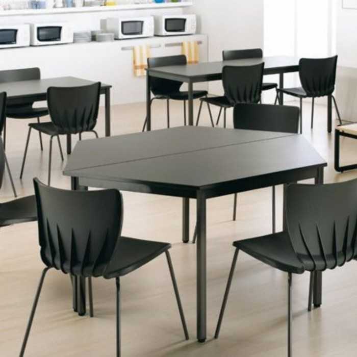 Mesa para aula forma trapezoidal estructura perimetral medidas a elegir serie DAI