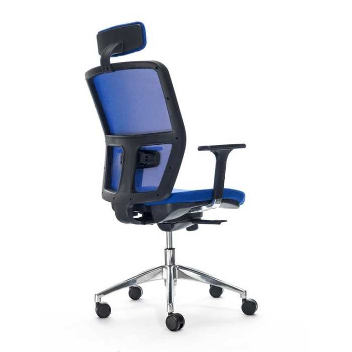 Silla de escritorio ergonómica HIMILCE negra con cabezal uso 8 horas
