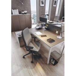 Silla de escritorio ergonómica BLAZE negra uso 8 horas