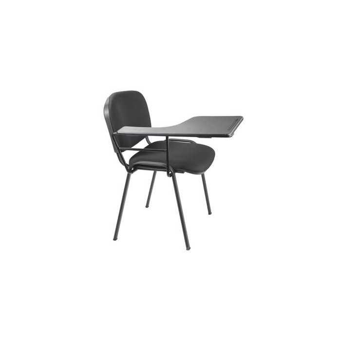 Silla confidente ISO tapizada con pala XL abatible