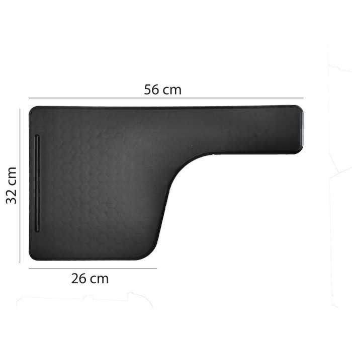 Silla confidente ISO tapizada con pala XL abatible