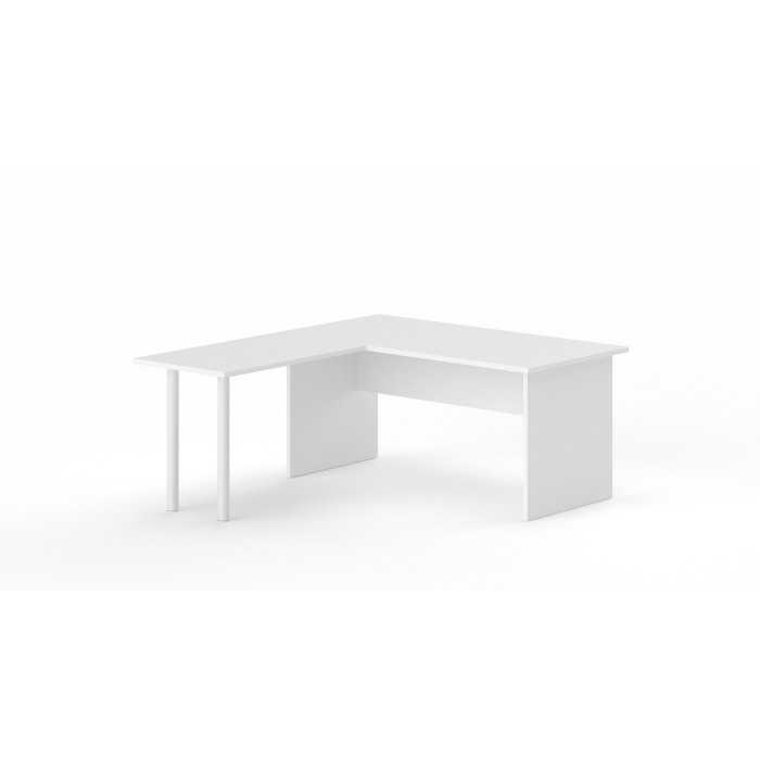 Mesa de oficina serie TONO T3 con ala en blanco