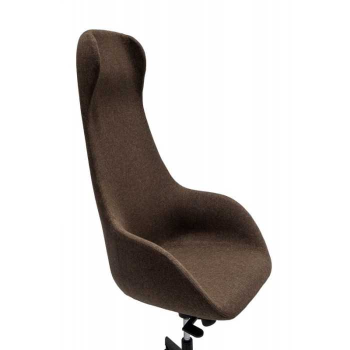 Sillón de oficina NONNA 1, respaldo alto, diseño contract, base aluminio