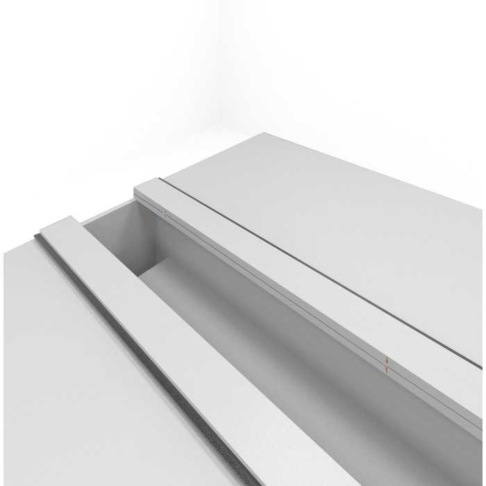 Bench pie panel 2 módulos sin separador