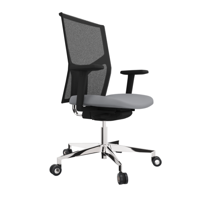 Silla ergonómica Atika uso 24 horas base aluminio
