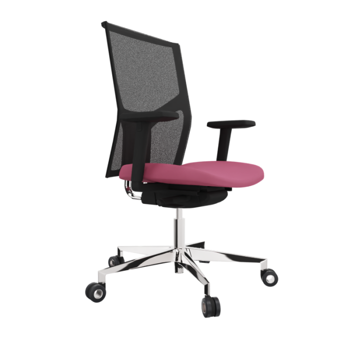 Silla ergonómica Atika uso 24 horas base aluminio