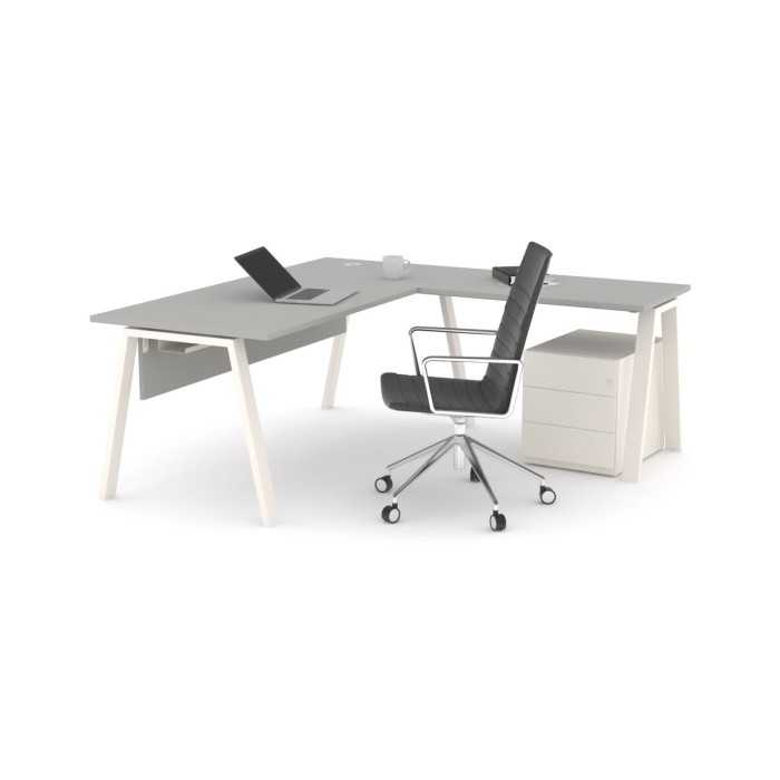 Mesa de oficina modelo kompas con ala