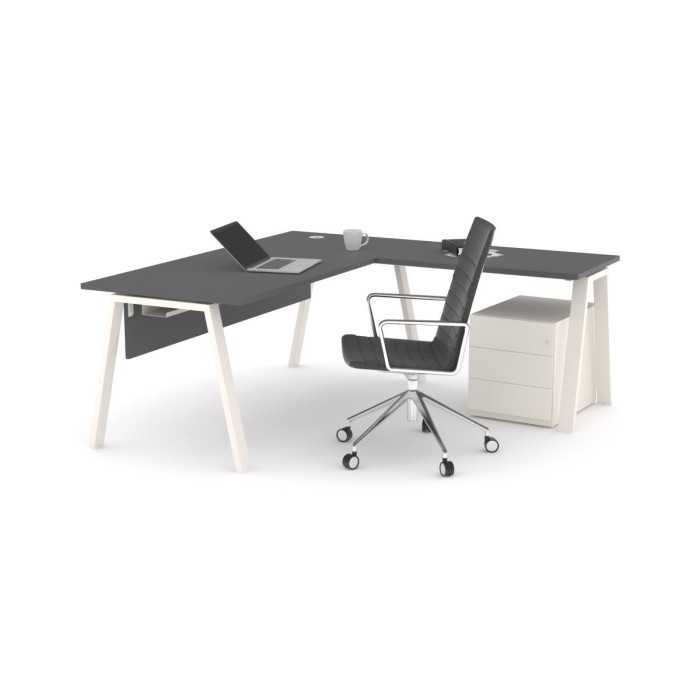 Mesa de oficina modelo kompas con ala