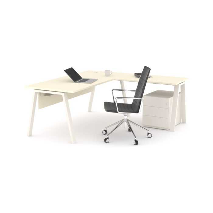 Mesa de oficina modelo kompas con ala