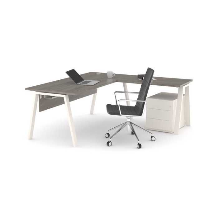 Mesa de oficina modelo kompas con ala