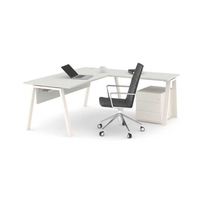 Mesa de oficina modelo kompas con ala