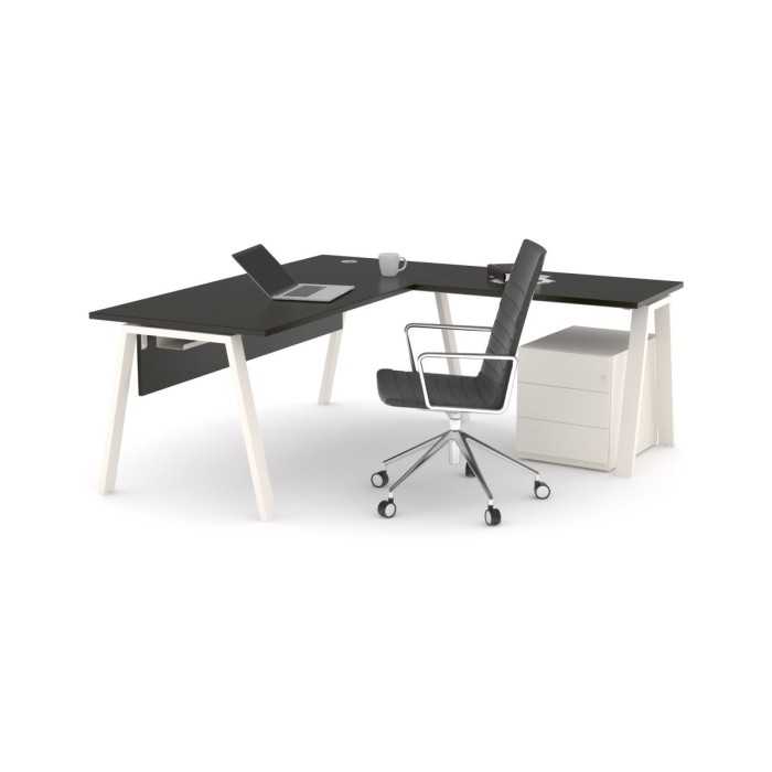 Mesa de oficina modelo kompas con ala