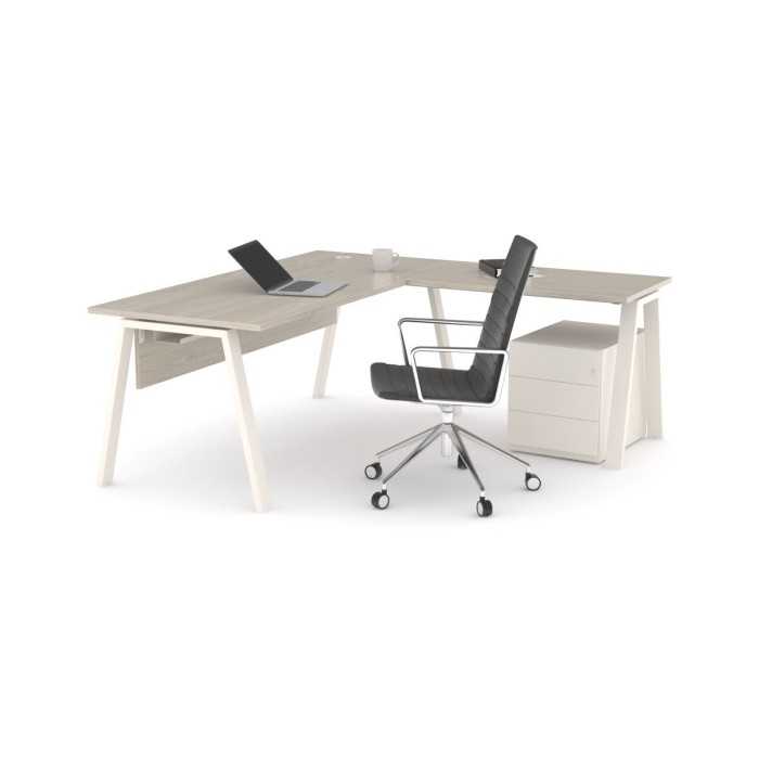 Mesa de oficina modelo kompas con ala