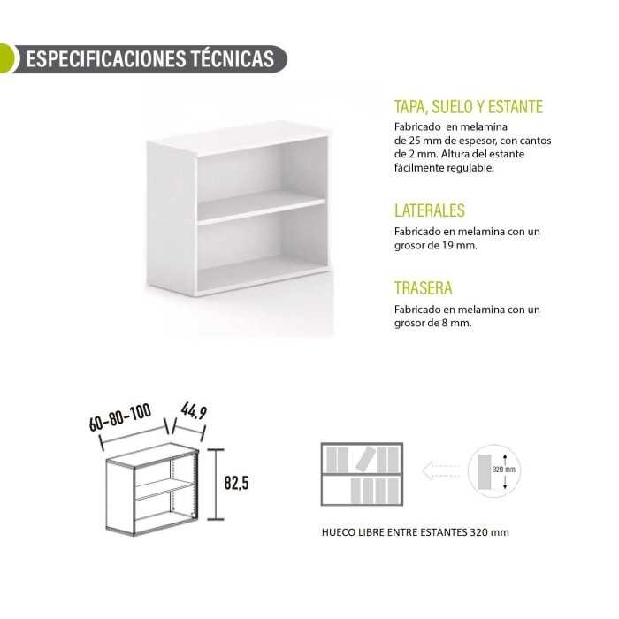 Armario de oficina bajo sin puertas OH Office