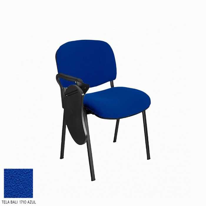 Silla confidente MOBY con pala abatible tapizada