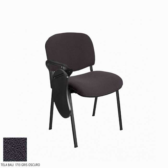 Silla confidente MOBY con pala abatible tapizada