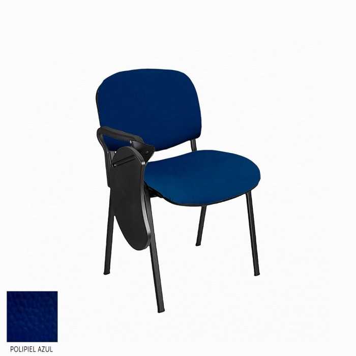 Silla confidente MOBY con pala abatible tapizada