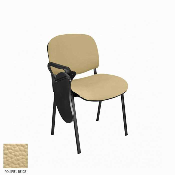Silla confidente MOBY con pala abatible tapizada