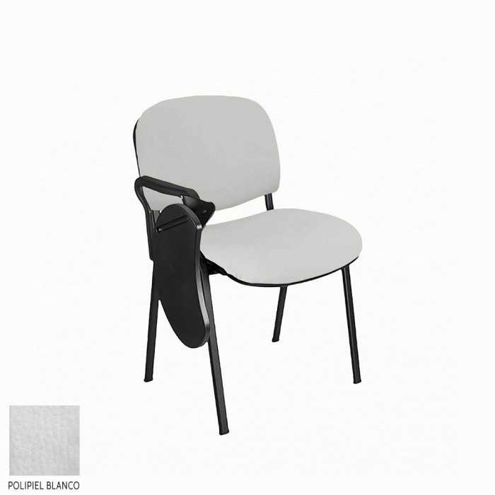 Silla confidente MOBY con pala abatible tapizada