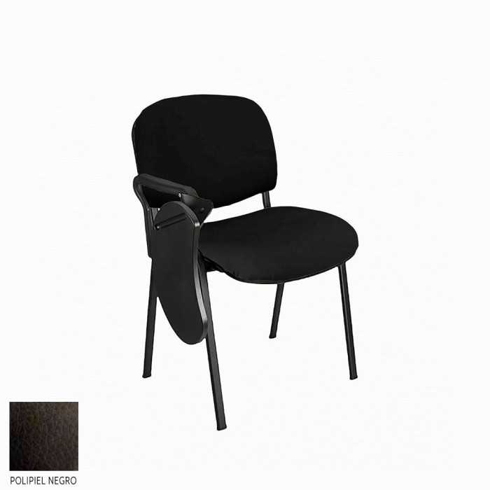 Silla confidente MOBY con pala abatible tapizada