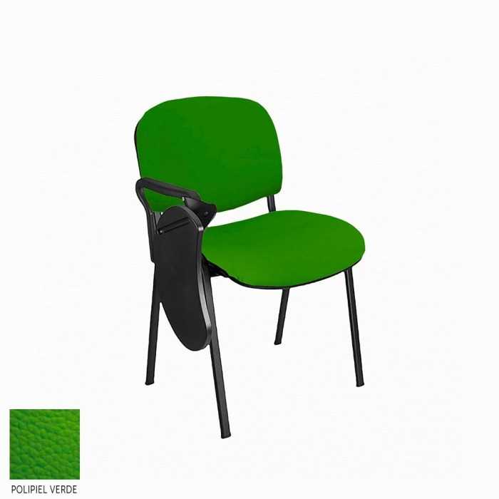 Silla confidente MOBY con pala abatible tapizada