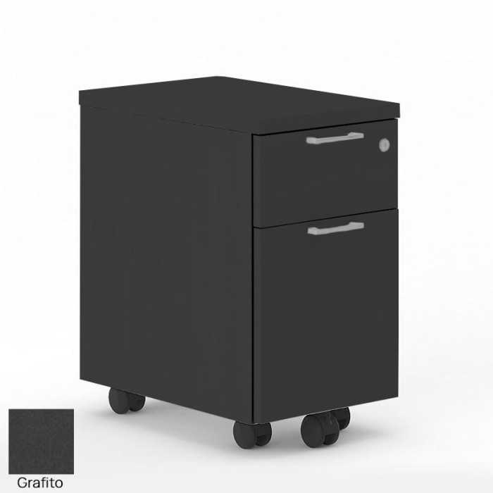 Cajonera Estrecha de oficina Cajón + Archivo OH SYSTEM de Mobel Linea Monocolor