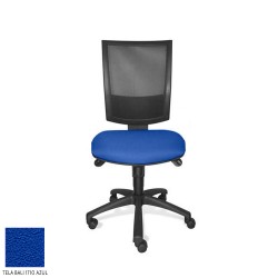 Silla de oficina FLASH, respaldo malla, sin brazos, base poliamida, sistema sincro