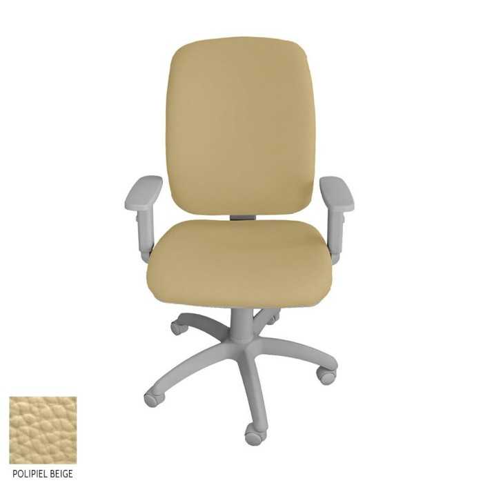 Silla de escritorio ergonómica Parigi Alta carcasa gris, uso 8 horas