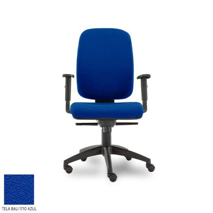 Silla de escritorio ergonómica Parigi Alta carcasa negra, uso 8 horas