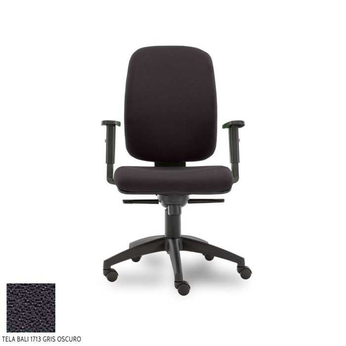 Silla de escritorio ergonómica Parigi Alta carcasa negra, uso 8 horas