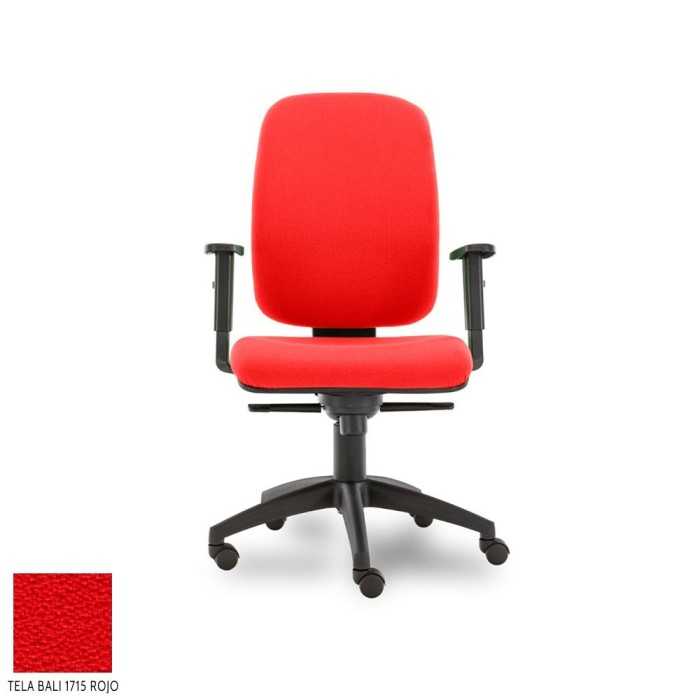 Silla de escritorio ergonómica Parigi Alta carcasa negra, uso 8 horas
