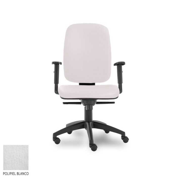 Silla de escritorio ergonómica Parigi Alta carcasa negra, uso 8 horas