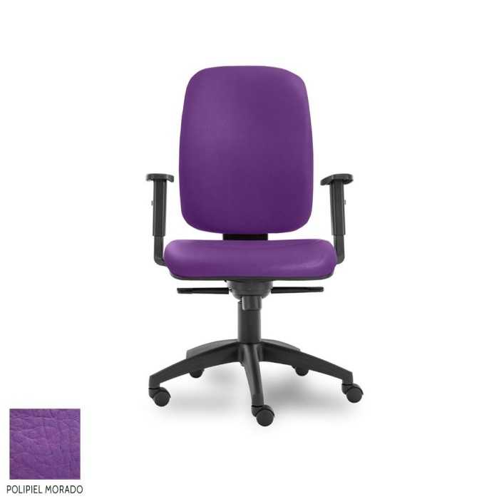 Silla de escritorio ergonómica Parigi Alta carcasa negra, uso 8 horas
