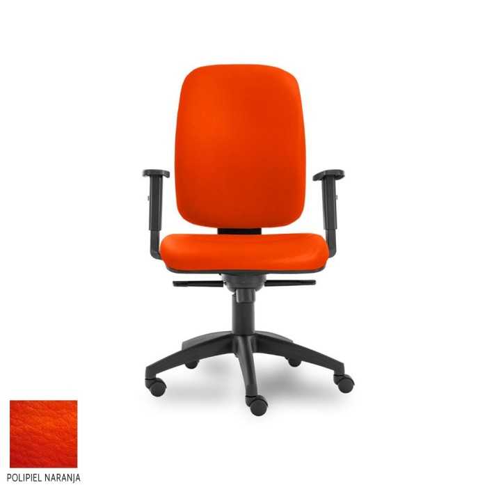 Silla de escritorio ergonómica Parigi Alta carcasa negra, uso 8 horas