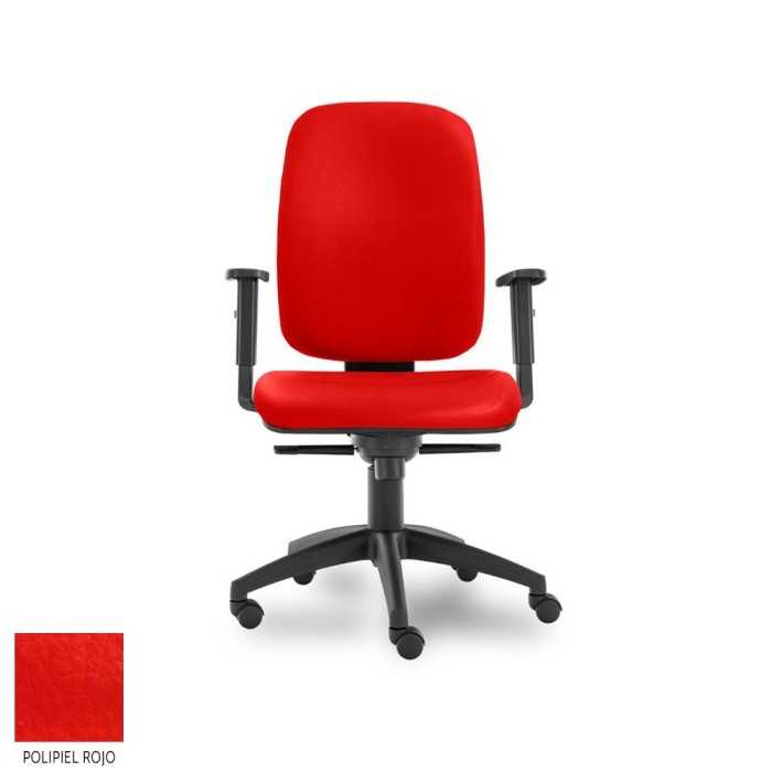 Silla de escritorio ergonómica Parigi Alta carcasa negra, uso 8 horas