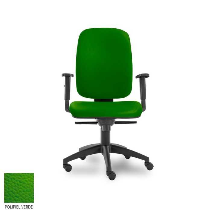 Silla de escritorio ergonómica Parigi Alta carcasa negra, uso 8 horas