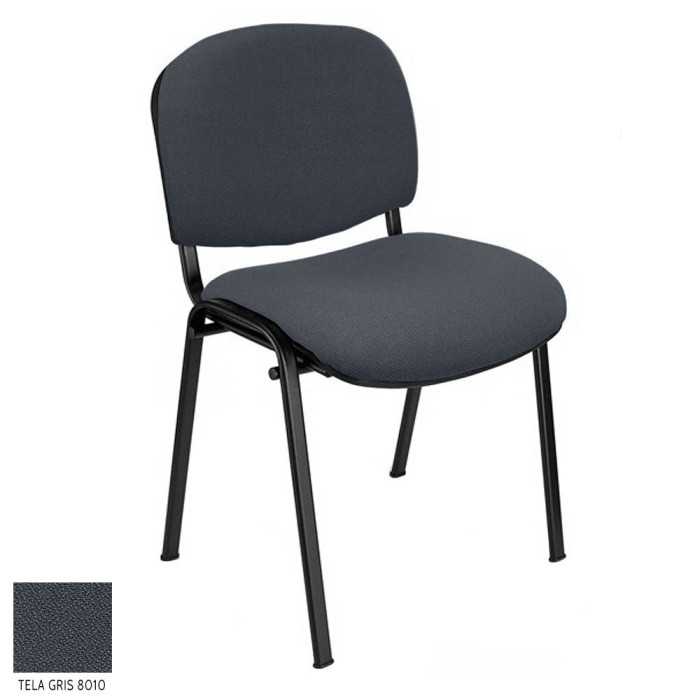 Silla confidente modelo FISSA de Vincolo, tapizada, calidad superior, estructura negra