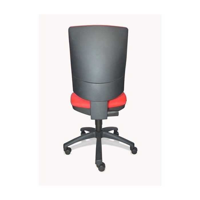 Silla de oficina FLASH, respaldo tapizado, base poliamida, contacto permanente