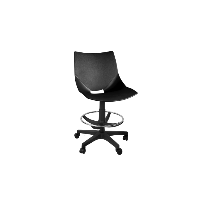 Silla de plástico giratoria taburete poliamida Shell