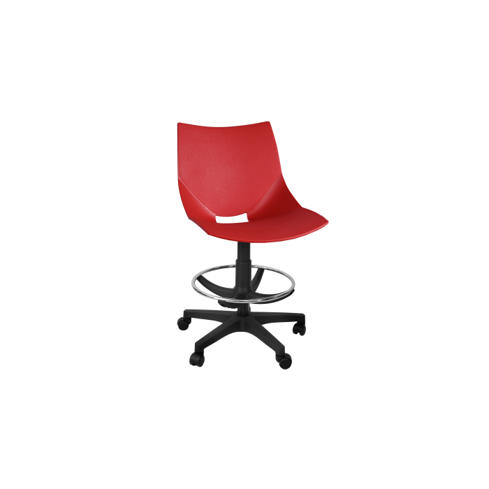 Silla de plástico giratoria taburete poliamida Shell