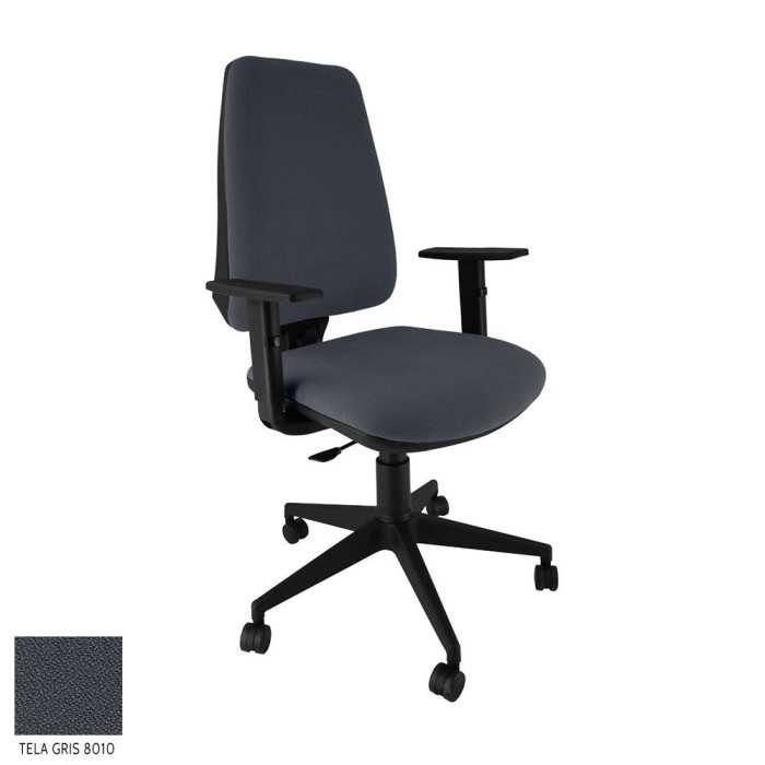 Silla ergonómica de oficina modelo EQUIS de Vincolo, con brazos, contacto permanente