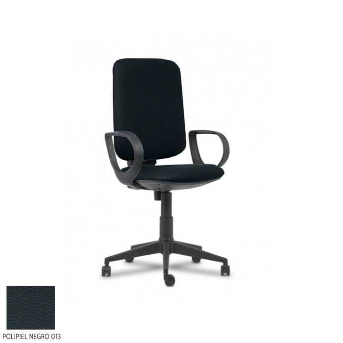 Silla ergonómica de oficina modelo Elina de Vincolo, contacto permanente, brazos fijos star