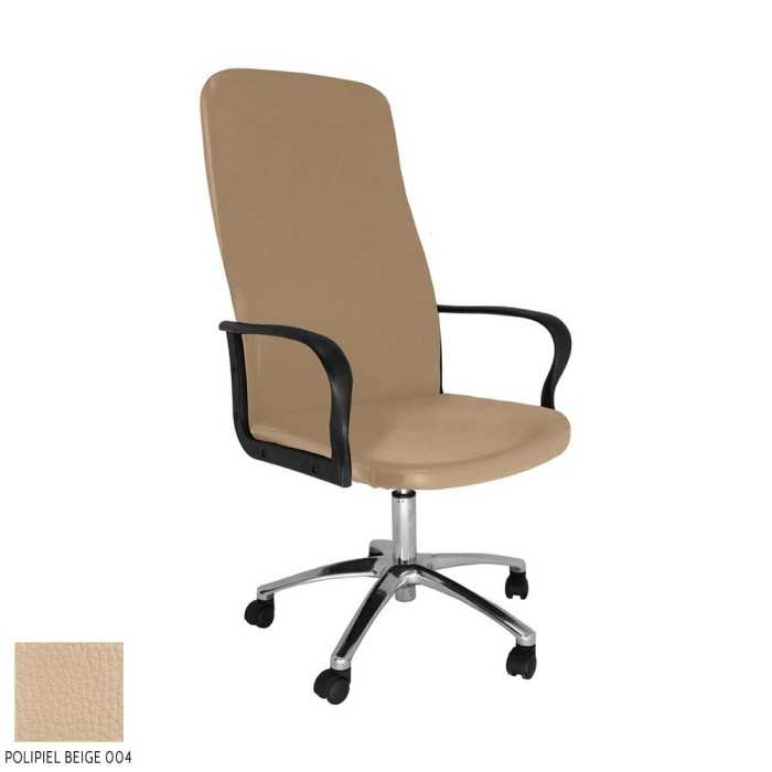 Sillón dirección ROCKY de Vincolo, respaldo alto, base aluminio