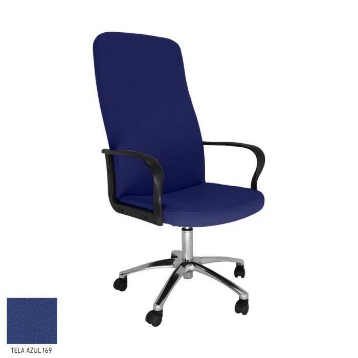 Sillón dirección ROCKY de Vincolo, respaldo alto, base aluminio