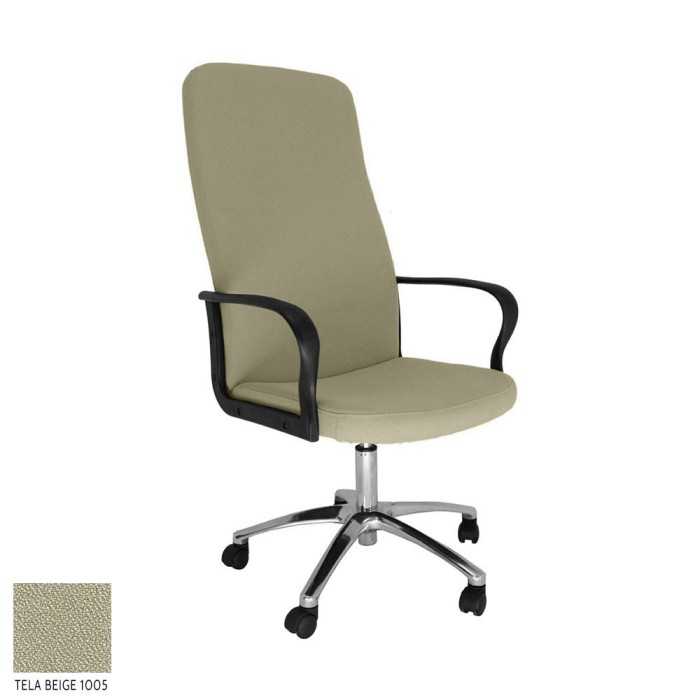 Sillón dirección ROCKY de Vincolo, respaldo alto, base aluminio